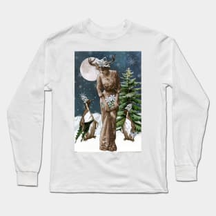 Snowflake Gathering with Friends Long Sleeve T-Shirt